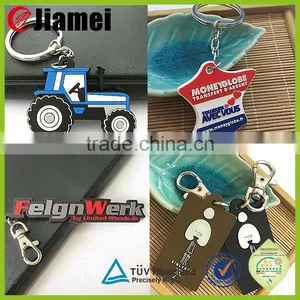 Soft Pvc Rubber Keychain OEM Shape Guitar Keyring thumbnail-3