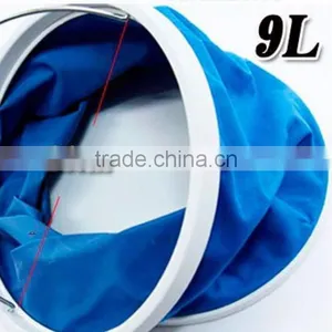 OEM Portable Foldaway Bucket 9L Folding Bucket Folding Water Bucket thumbnail-2