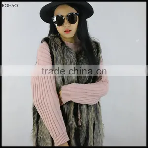 Wonderful Design Coat Winter Women Long Fox Fur Vests Autumn thumbnail-5
