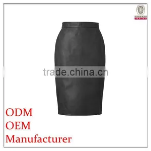 Hot Selling Ladies Long Leather Skirts thumbnail-1