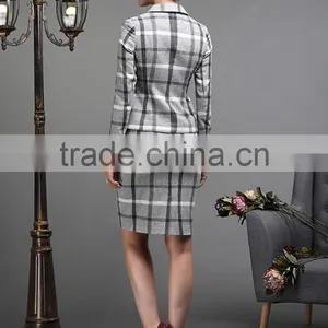 Fashion Ladies Skirt Suits Custom Women Suit WMS27 thumbnail-3