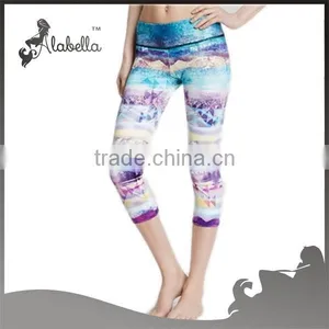 Sexy Yoga Capri Design Women Yoga Leggings Pants Wholesale Sportswear thumbnail-1