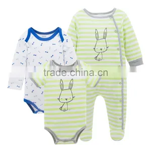 2017 New Arrive Baby Wear 100% Cotton Rabbit Design Baby Rompers For Summer+Winter thumbnail-1
