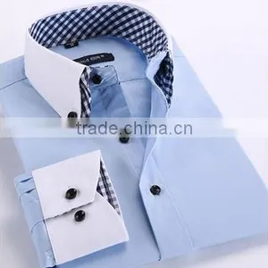 Made in China Man Shirts Wholesale Men's Dress Long Sleeve Shirt thumbnail-1