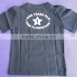 T-shirt Marked With 1 Years Old Logo Design in Blue Color From China Supplier thumbnail-1