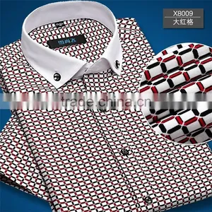 Long Sleeve Latest Luxury Design Men's Formal Business Dress Shirt Manufacture in China thumbnail-3