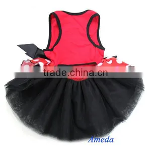 Red Polka Dots Pets Party Dress thumbnail-3