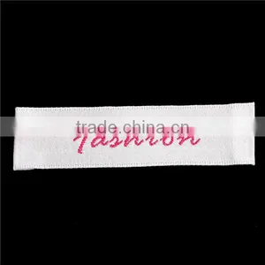 Fabric Woven Printed Labels Craft Rectangle White Fashion " Patch Embroidery Badge thumbnail-1