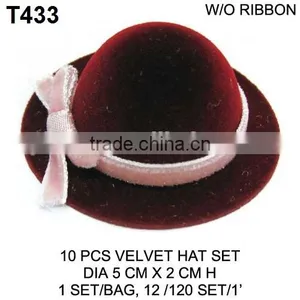 10 Pcs Papaer Craft DIY Black Cardboard Hat thumbnail-6