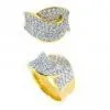Hot Fashion Chic 925 Silver Engagement and Wedding Finger Rings With Multiple Zircons thumbnail-1