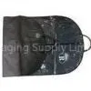 Raque Black 75g Unwoven Fabric PVC Cover Suit Garment Bag With Leather Handle, White Logo thumbnail-1