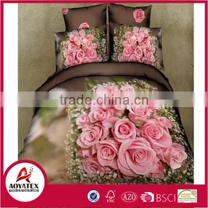 2016 New Style Fashion 13372 60*40s Reactive Printed 3D Bedding Sets thumbnail-1
