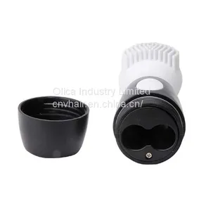 White CNV Electric Ultrasonic Face Cleansing Facial Brush Silicone Facial Brush, Cleanser and Massager thumbnail-5