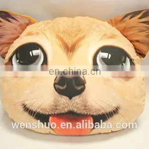 Fashion Cute Cat Face Cushion For Reading In Bed For 2015 thumbnail-5