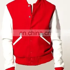 2014 Satin Varsity Jacket College Style / Wool Varsity Baseball Jacket thumbnail-1