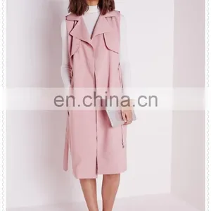 Korea Fashion Female Hot Pink Winter Coat Custom Low Price thumbnail-5
