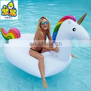 Eco-friendly 7 Color PVC Giant Pool Float Water Pool Floats Inflatable Unicorn thumbnail-1