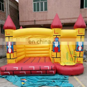 Hola Red and Yellow Colorful PVC Tarpaulin Inflatable Bounce House for Sale thumbnail-1