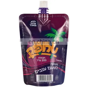 Custom Design Llaminated Plastic Reusable Refillable Liquid Packing Drinks Water Printed Spouted thumbnail-2