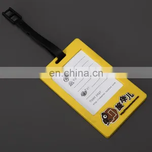 Custom Personalized Luggage Tag Low Price Silicone Luggage Tag Wholesale OEM Made PVC Luggage Tag thumbnail-2