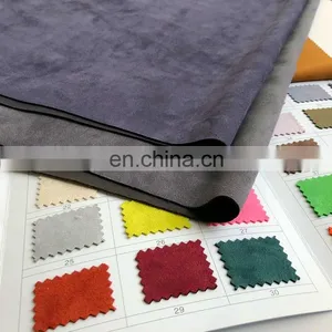100% Polyester Warp Weft Wholesale Suede Sofa Car Seat Fabric thumbnail-1