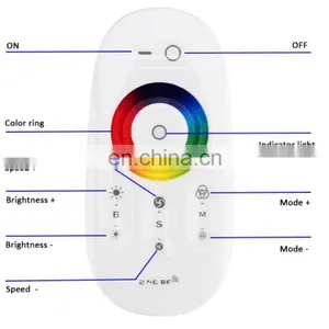 2.4G RGB/RGBW LED Controller With RF Touch Screen Wireless Remote Controller thumbnail-5