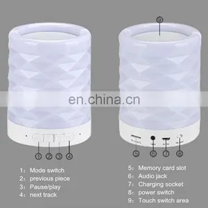 New Arrival Night Light With Bluetooth Speaker Colourful Night Light Atmosphere Lamp Wake Up Clock Light thumbnail-7