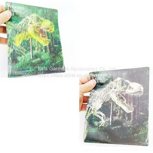 3D PVC TPU Lenticular Printing Holographic Effect Patch for Kid's Garment thumbnail-1