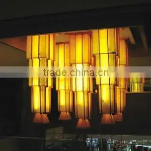Polyester Resin Alabaster Ceiling Lamp thumbnail-1
