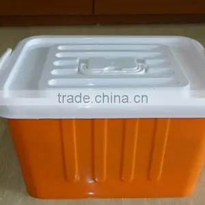 32L Plastic Storage Box With Wheels, Lid and Handle, Storage Bin thumbnail-1