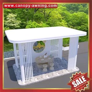 Hot Sale Modern Outdoor Hotel Villa Park Garden Aluminum Alu Gazebo Pavilion Pagoda Shelter Canopy Awning thumbnail-2
