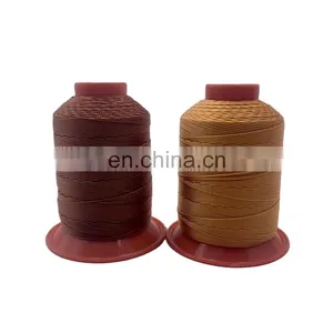Hot Selling Brown Leather Thread for Sofa Nylon Bonded Sewing Thread thumbnail-1