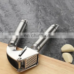 Perfect Gift for Women Easy Clean Dishwasher Safe and Rust Proof Stainless Steel Garlic Press thumbnail-1