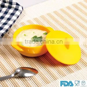 Color Style Silicone Bowl Baby Bowl With Lid thumbnail-3