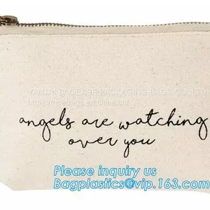 Professional Cosmetic Bag Canvas Zipper Pouch Wholesale, Private Label Makeup Bag, Canvas Bag With Zipper Bagplastics thumbnail-3