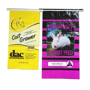 White Color Plastic Polypropylene China Oem Polypropylene Grain Rice Flour Sack 25kg 50kg Plain White PP Woven Bag thumbnail-2