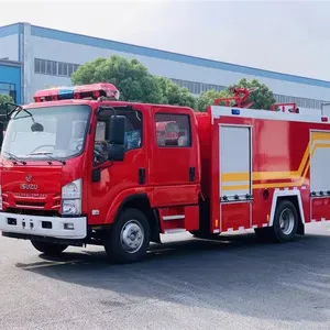 Isuzu's 3.5-ton Water Tanker Fire Truck, the Guardian of the City's Flames thumbnail-1