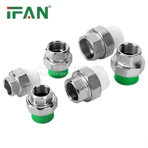IFAN Professional Manufacture PPR Pipe Fittings Brass Material Thread Female Union Fittings thumbnail-5