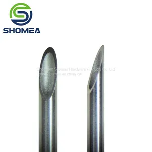 Shomea Customized Medical Grade 304/316 Stainless Steel Double Angle Blood Lancet Needle thumbnail-2