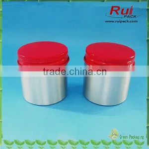 100g Food Grade Aluminum Jar With Red Aluminum Lid,aluminum Screw Jar With Red Aluminum Cap thumbnail-1