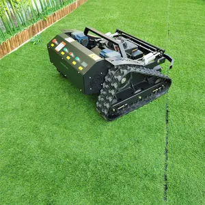 Brushless Motor Remote Mowing Tank (VTLM600) Remotely Controlled Four Wheel Drive Weed Reaper China Manufacturer, Factory Direct Sales Wireless Lawn Mower Trimmer thumbnail-2