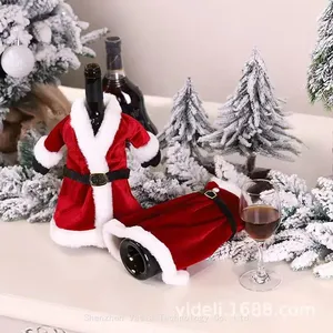 Customizable Christmas Wine Bottle Suits - Printed LOGO Options for Branded Gift Packaging thumbnail-5