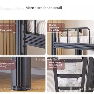 All-Steel Bunk Bed HN-W04-DALwith Steps & Shoe Organizer for Workforce Housing | Tool-free Assembly-Cost Efficient thumbnail-5