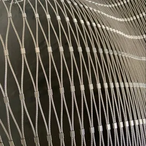 Soft and Flexible Stainless Steel Wire Rope Net for Zoo Applications thumbnail-2