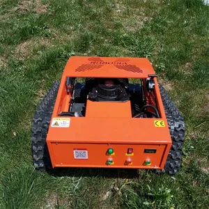 Single-Cylinder Four-Stroke Traction Travel Motor Remote Control Lawn Mower With Tracks thumbnail-3