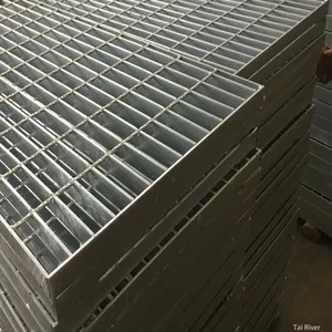 Galvanized Steel Grating for Construction Sites, Anti-corrosion and Anti-rust Special-shaped Platform Steel Grating, Non-slip Footboard thumbnail-1