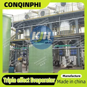 2 Ton/h Evaporation Capacity Multi-effect Evaporation Concentration Crystallizer 304 SS PLC Control thumbnail-1
