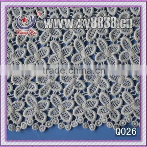Factory Wholesles Cotton Yarn Water Soluble Embroidery Venice Lace Fabric thumbnail-1