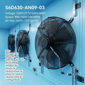 Original Ebmpapst S6D630-AN09-03 AC Axial Fans 230 -480V 50/60Hz 890RPM 6495~11315m³/h Exhaust Fan for Industrial Ventilation thumbnail-2