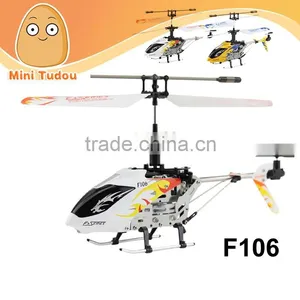 F106 4 Channel IR RC Helicopter Mini Metal Remote Control Helicopter Gyro RTF thumbnail-1